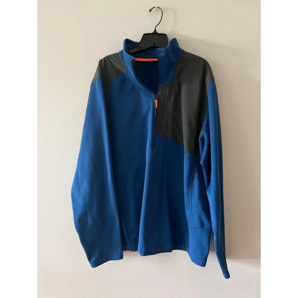 The North Face Flash-dry XD Blue Fleece 1/4th Zip Jacket XXL
